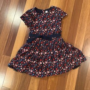 GAP Patriotic Sz M Navy Stars Drop Waist Dress w/ Tulle Underlay - Like New! 🎆